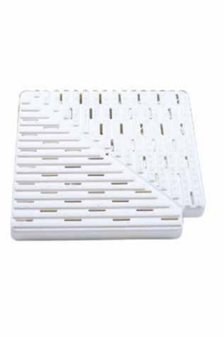 90 CORNER PLASTIC TILES FOR OVERFLOW CHANNELS